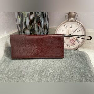 Vintage Wilsons Leather Brown Wristlet